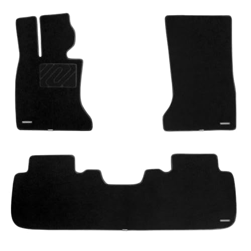 WENNEBIRD Superior Carpet Floor Mats for 2016-2022 BMW 7 Series (G12), 0.6-Inch Ultra-Thick, Noise-Reducing, All-Weather Waterproof Anti-Slip – 3-Pc Set
