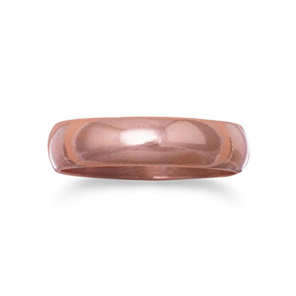 Roger Enterprises Pure Copper Ring 4.5mm Plain Band (12)