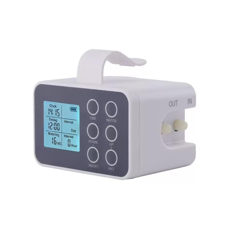 Automatic Plant Watering System, Indoor Self Watering Device with Large Display for 15 Potted Plants, Drip Irrigation System for Vacation