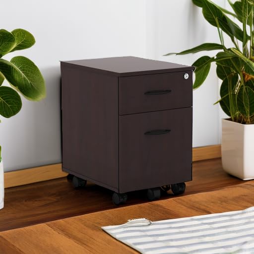 Alera ALE Valencia Series Mobile B/F Pedestal, 15 7/8w x 19 1/8d x 22 7/8h, Mahogany