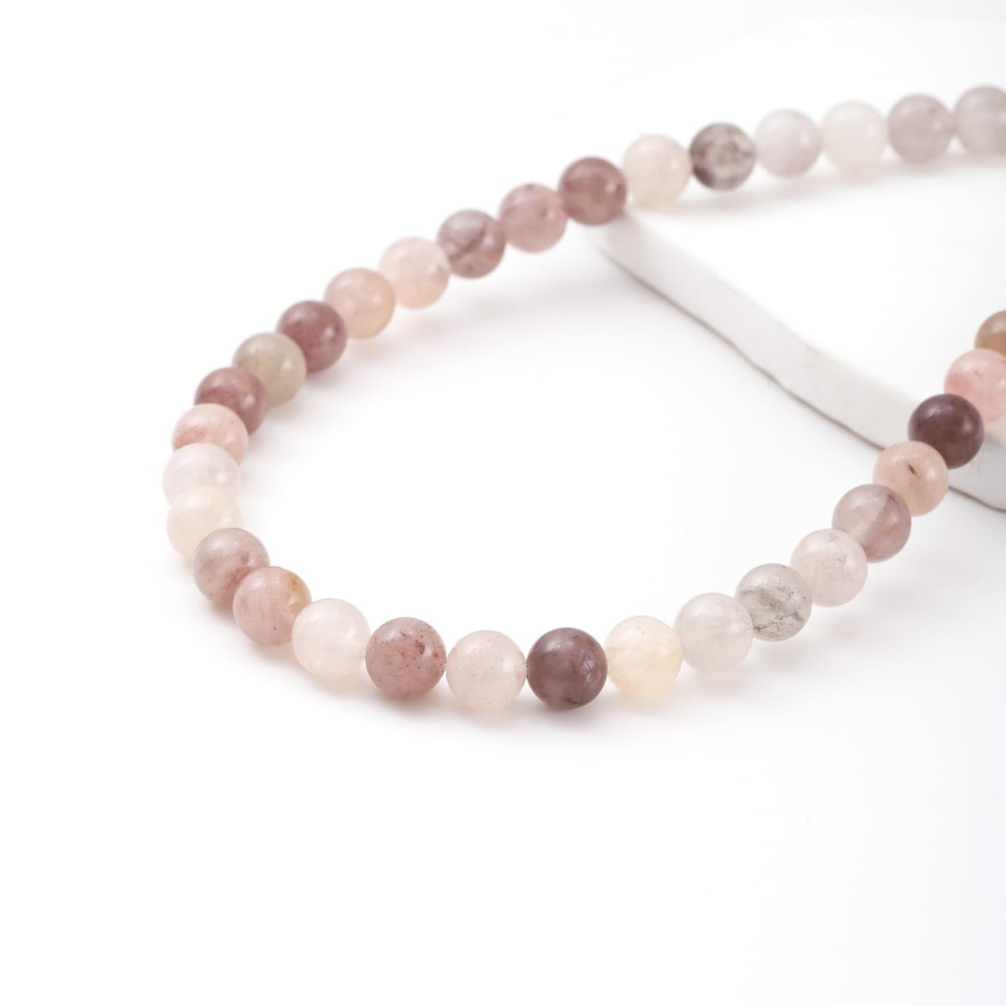 6mm 60pcs DIY Natural Violet Stone Beads Round Healing Crystal Gemstone Loose Beads for Jewelry Making Handmade Bracelet Necklace