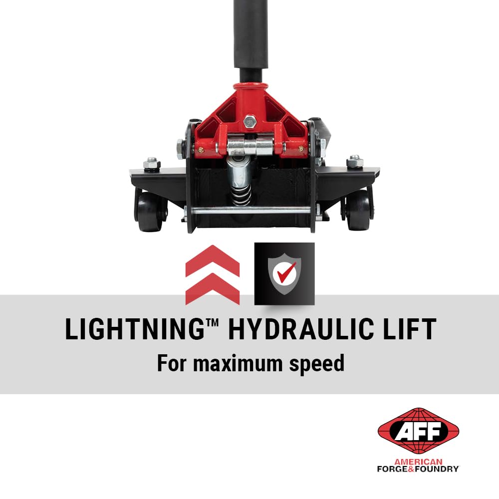 AFF 3.5 Ton Floor Jack - Lightning Lift Hydraulic Car Jack - Super Duty