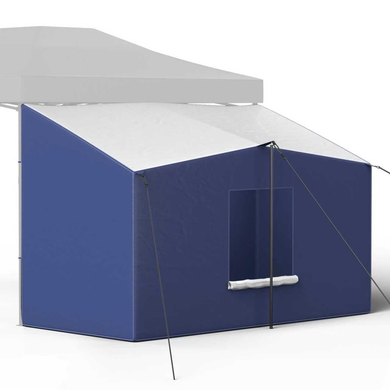 Camping Cube Side Tent for 10x10 Pop Up Canopy, Waterproof Gazebo Room with Mesh Windows, Easy Setup Canopy Side Tent for Family Camping, Market Booth, Backyard Use – Depth 59.1" (Canopy Not Included)