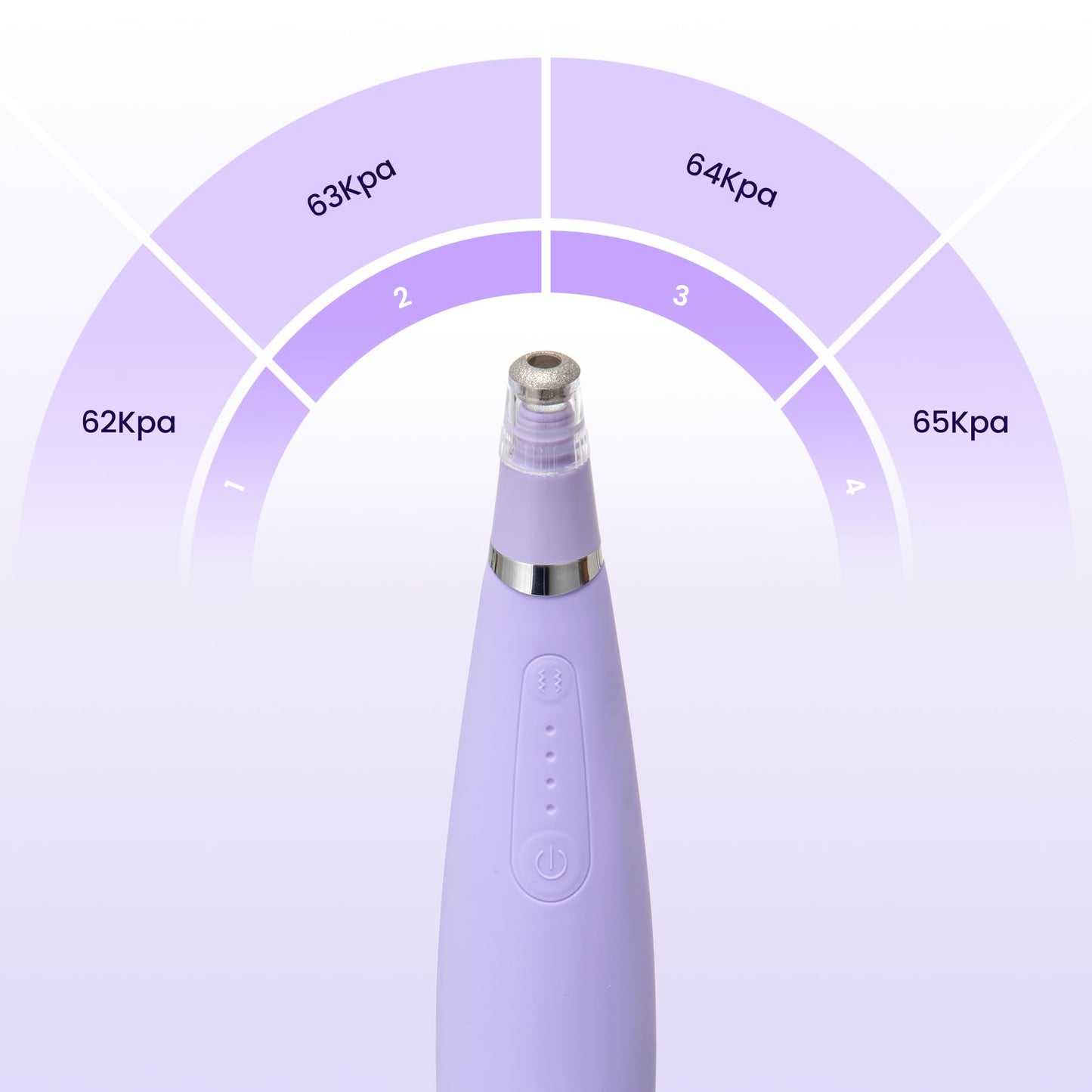 UNOISETION Diamond Microdermabrasion Machine,4 Modes Diamond Microdermabrasion Dermabrasion Machine Tool- - 2 Diamond Tips - 3 Heads - Blackhead Blemishes Remover(Purple)