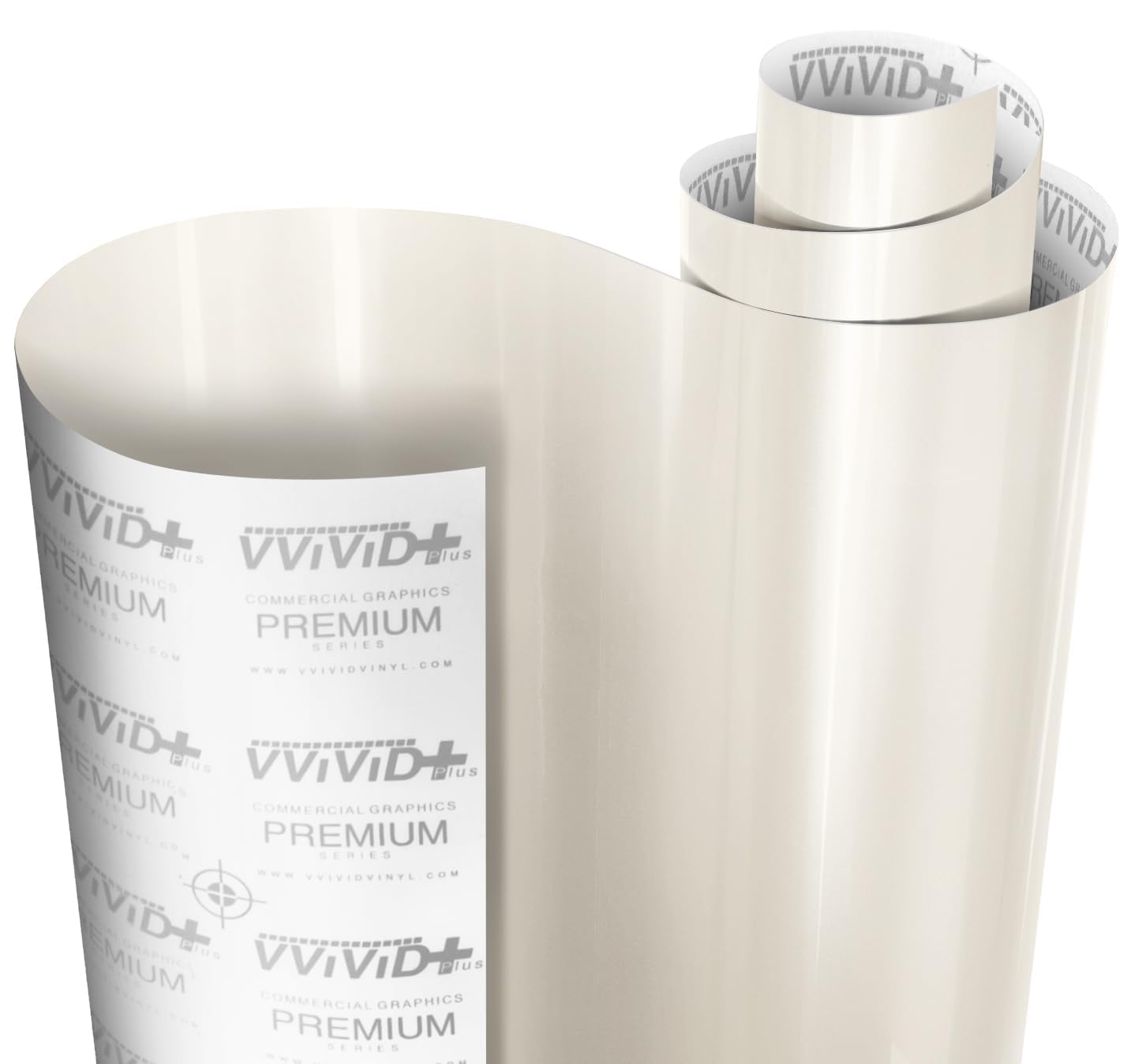 VViViD+ Ultra Gloss Pearl White Vinyl Car Wrap (25ft x 4.9ft)