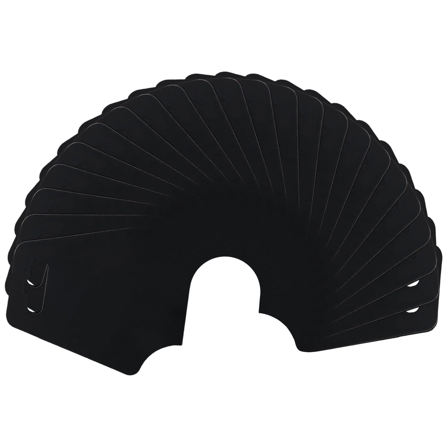 verkelly 400 Pack Black Bracelet Display Cards, 4.7"x2" Jewelry Display Cards with Hole & Necklace Display Cards for Small Business, Craft Fairs, Home Organization