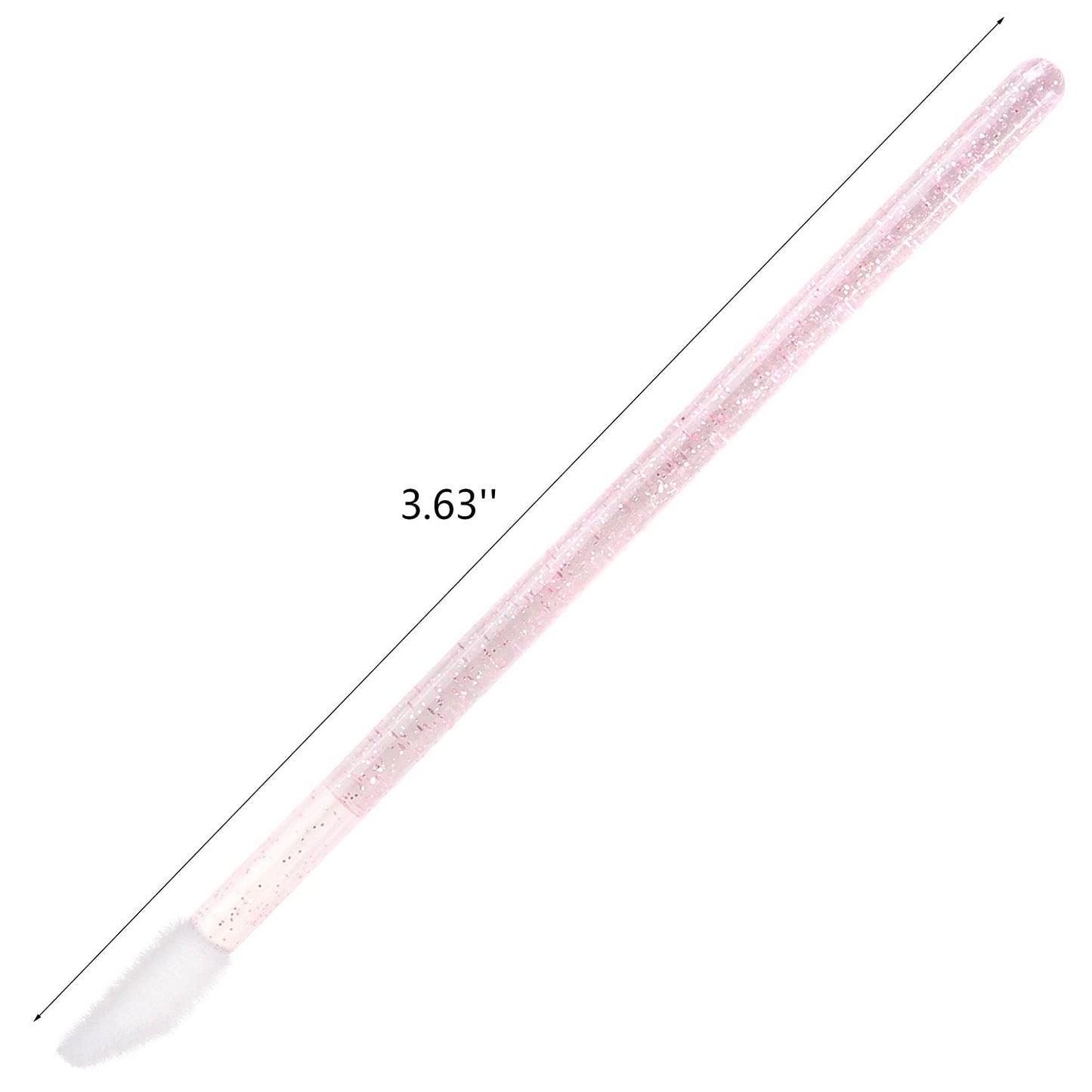 100 Disposable Lip Brushes, Lipstick Applicator, Lip Gloss Wands Pink Tbestmax