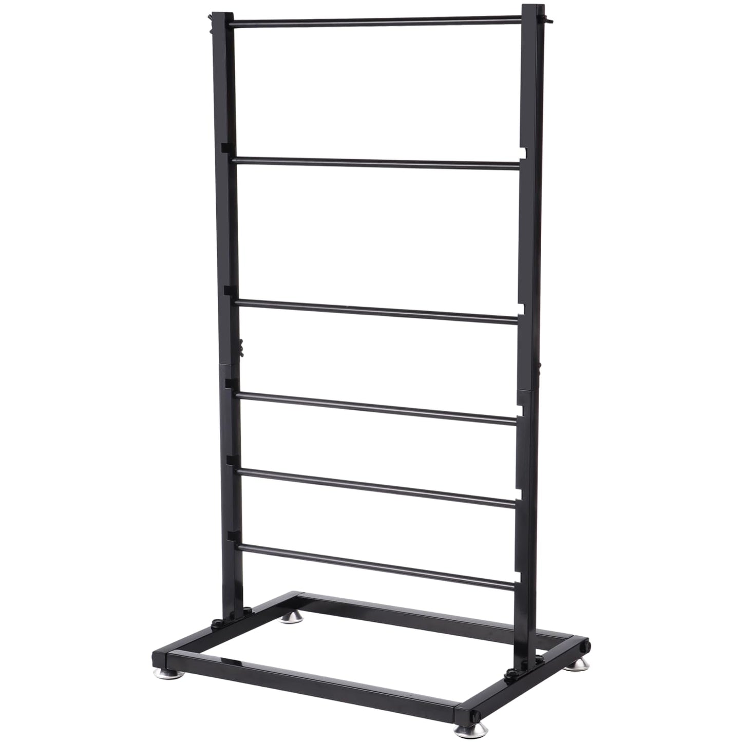 6-Tier Ribbon Holder, Large Capacity Ribbon Storage Rack, Height Adjustable Metal Spool Organizer, Countertop Ribbon Display Shelf Wrapping Paper Holder for Flower Store, Craft Room, Cake Shop
