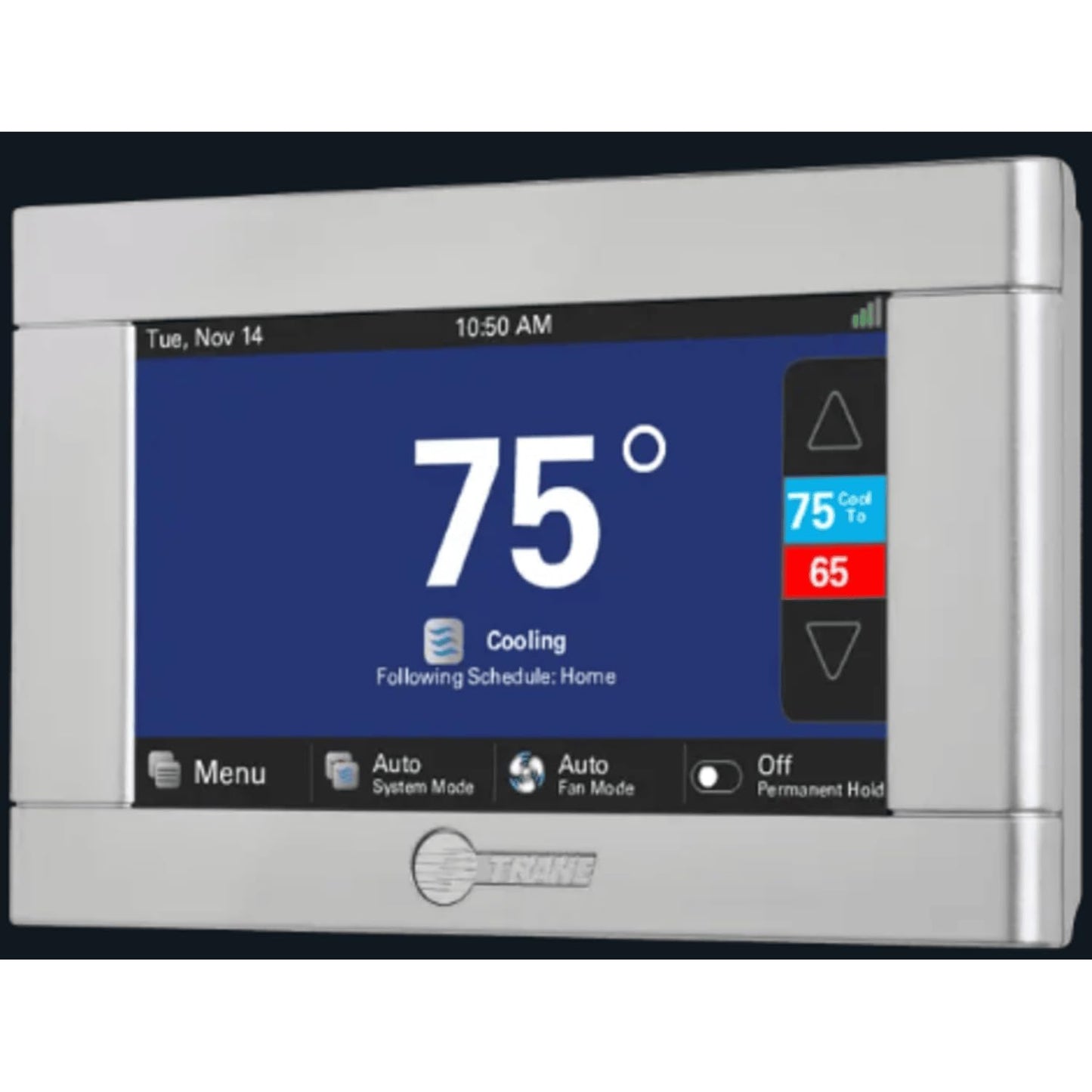 Trane ComfortLink II XL850 Wi-Fi Smart Thermostat, Programmable Touchscreen Control, Replaces TCONT900AC42UAA Models TCONT850AC52UA, TCONT824AS52DC, Z-Wave Certified, Cert ID: ZC08-14090003 by Trane