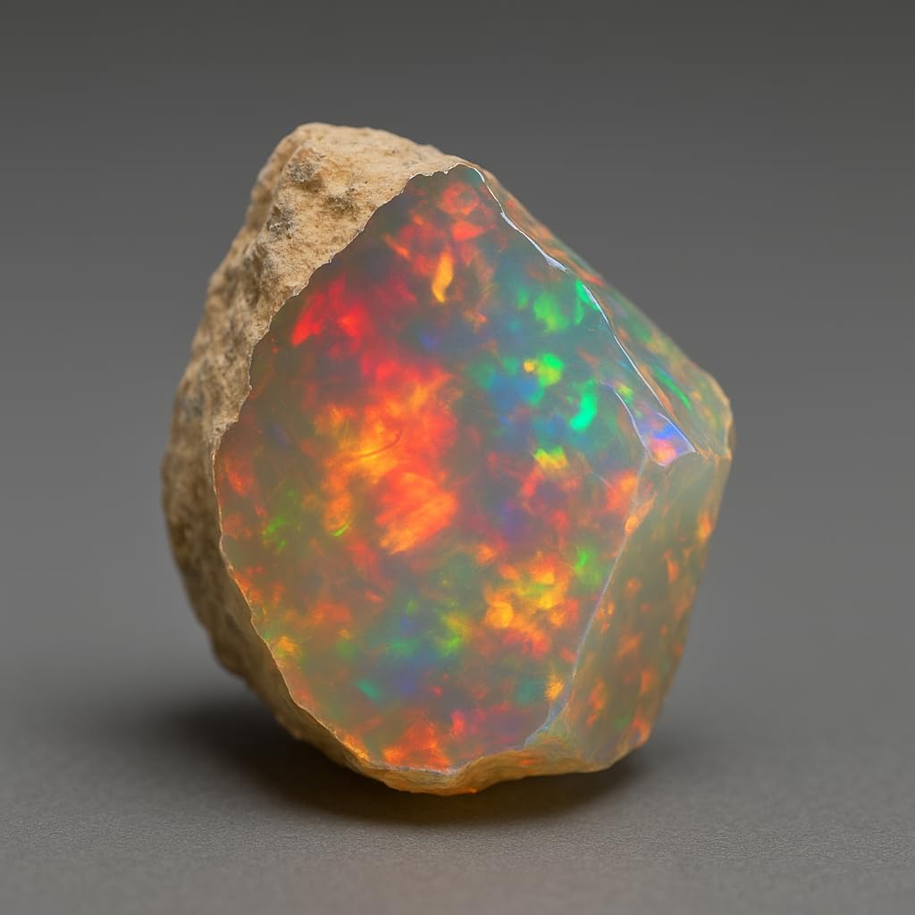 Raw Ethiopian Opal Rough Lot – Natural Welo Fire Opals AA+ Grade, 7.55 Carats (5-10mm) – Untreated Gemstones for Jewelry Making, Healing Crystals & Collectors