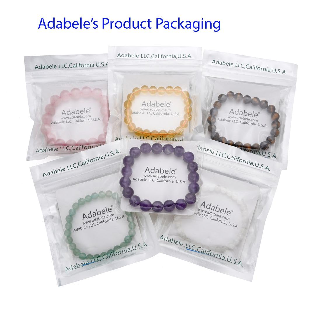 Adabele Real Natural Carnelian Red Agate Gemstone Beaded Bracelet 7 inch Stretch Chakra Red Gems Stones Healing Crystal Energy Quartz Rock GB8-29