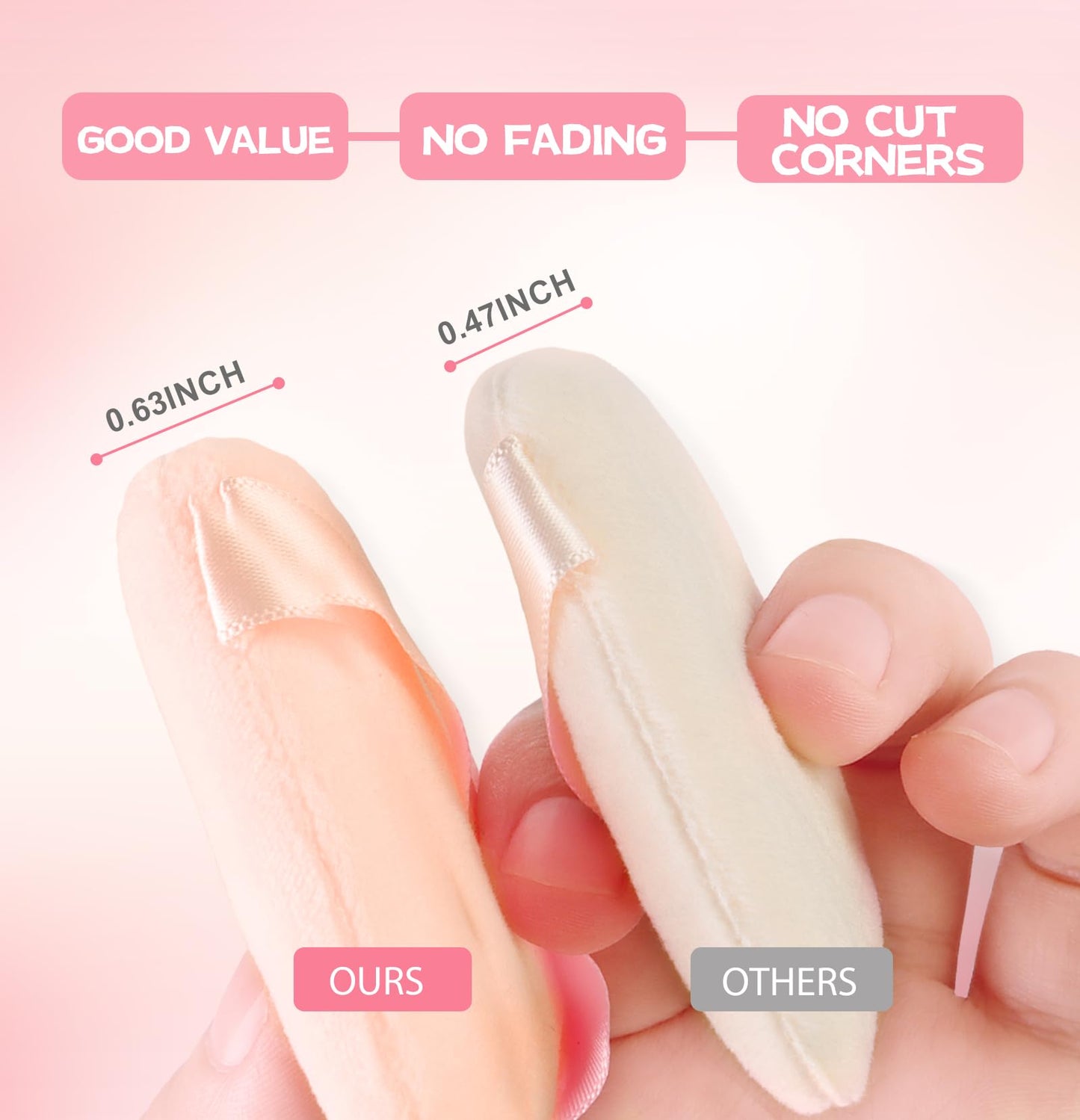 8 Pieces Triangle Powder Puff Face Soft Triangle Makeup Puff Velour Cosmetic Foundation Blender Sponge Beauty Makeup Tools