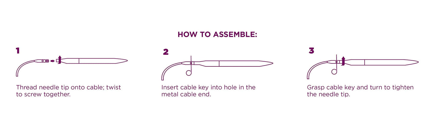 Knit Picks Options 2-3/4" Short Square Interchangeable Wood Knitting Needle Set (Foursquare)