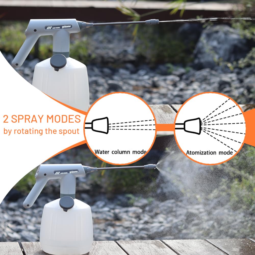 Electric Plant Mister Sprayer, Large Capacity Rechargeable for Indoor & Garden, Battery Powered with Adjustable Nozzle & Fine Mist Spray