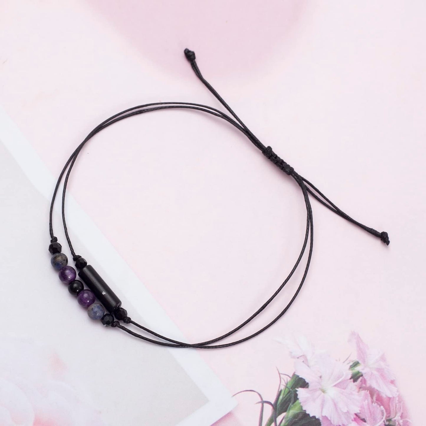 MTJAHPS Protection Bracelet, empath protection, black obsidian Crystals and Healing Stones Bracelet for Women ,Luck ,Anxiety and Stress Clam Bracelet (Anxiety and Stress-1)