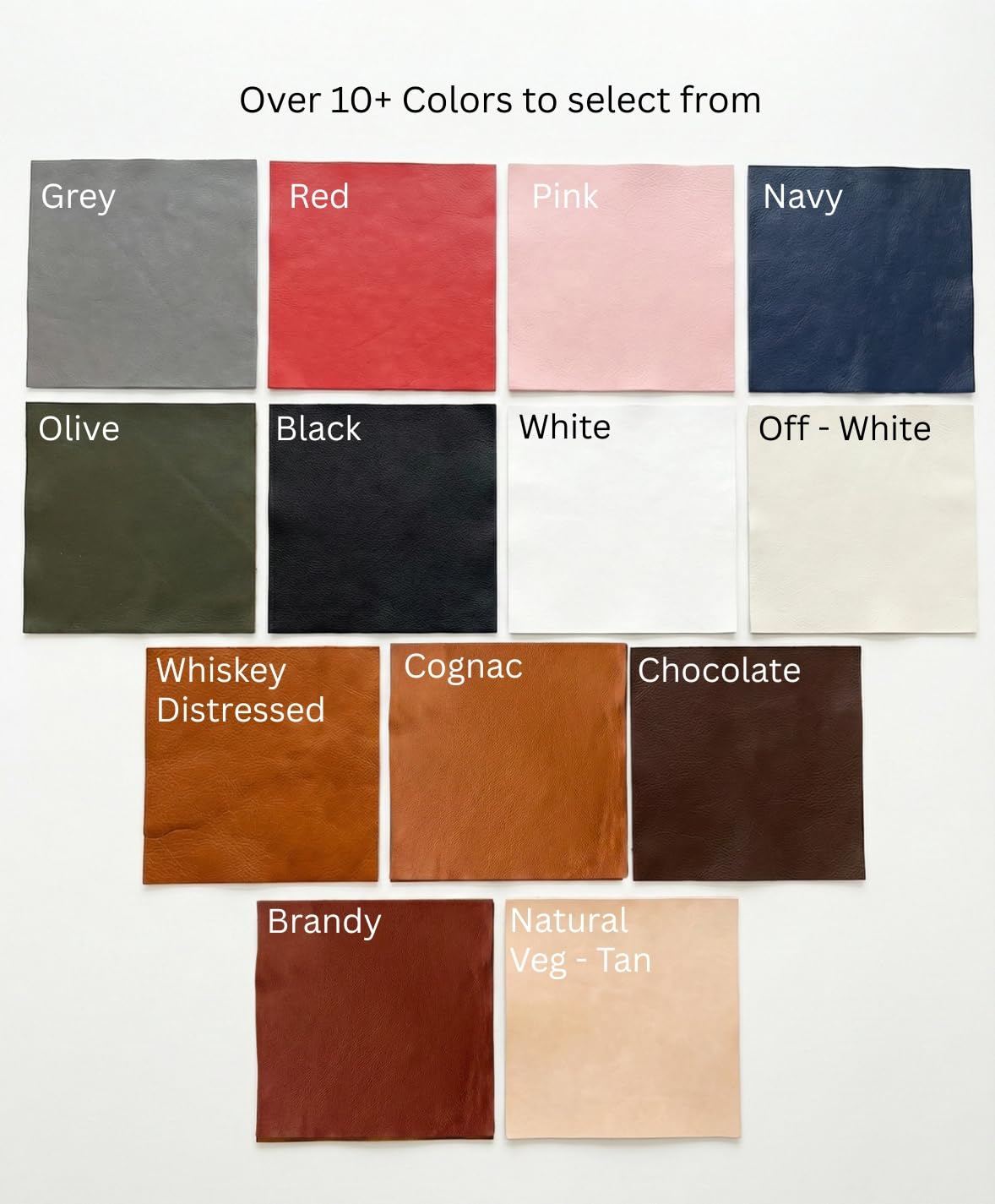 Natural Grain Cow Leathers: 12'' x 12'' Pre-Cut Leather Pieces (Black, 1 Piece)