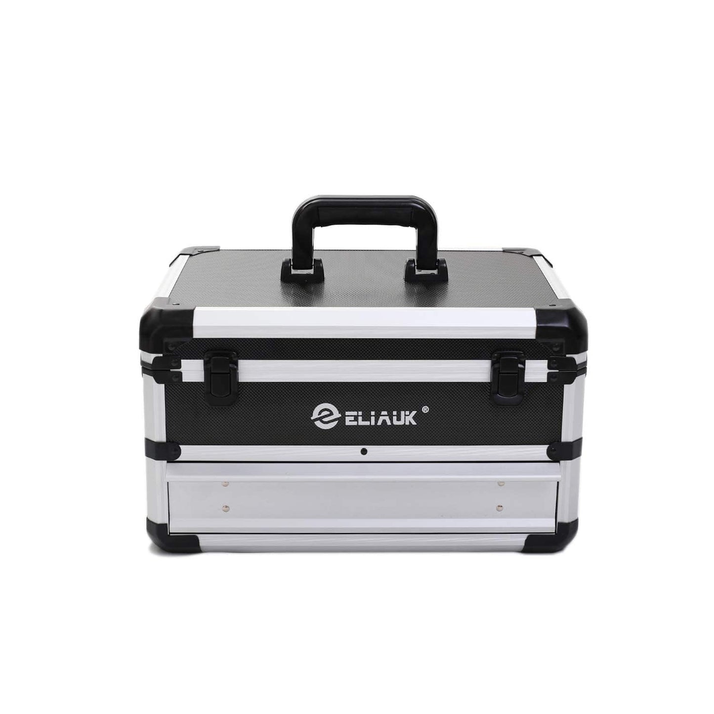 ELIAUK Tool Box Hard Case Tool Organizer Storage Cabinet Carry Case Tool box with Drawers(Silver)