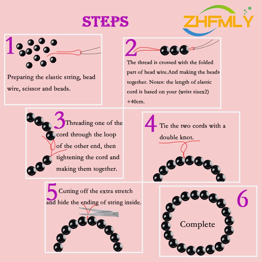 ZHFMLY 10mm Green & Pink Natural Gemstone Beads Persian Jades Stone Beads Crystal Energy Smooth Round Loose Beads for Necklace, Bracelet, Earring& DIY Jewelry Making (#109)