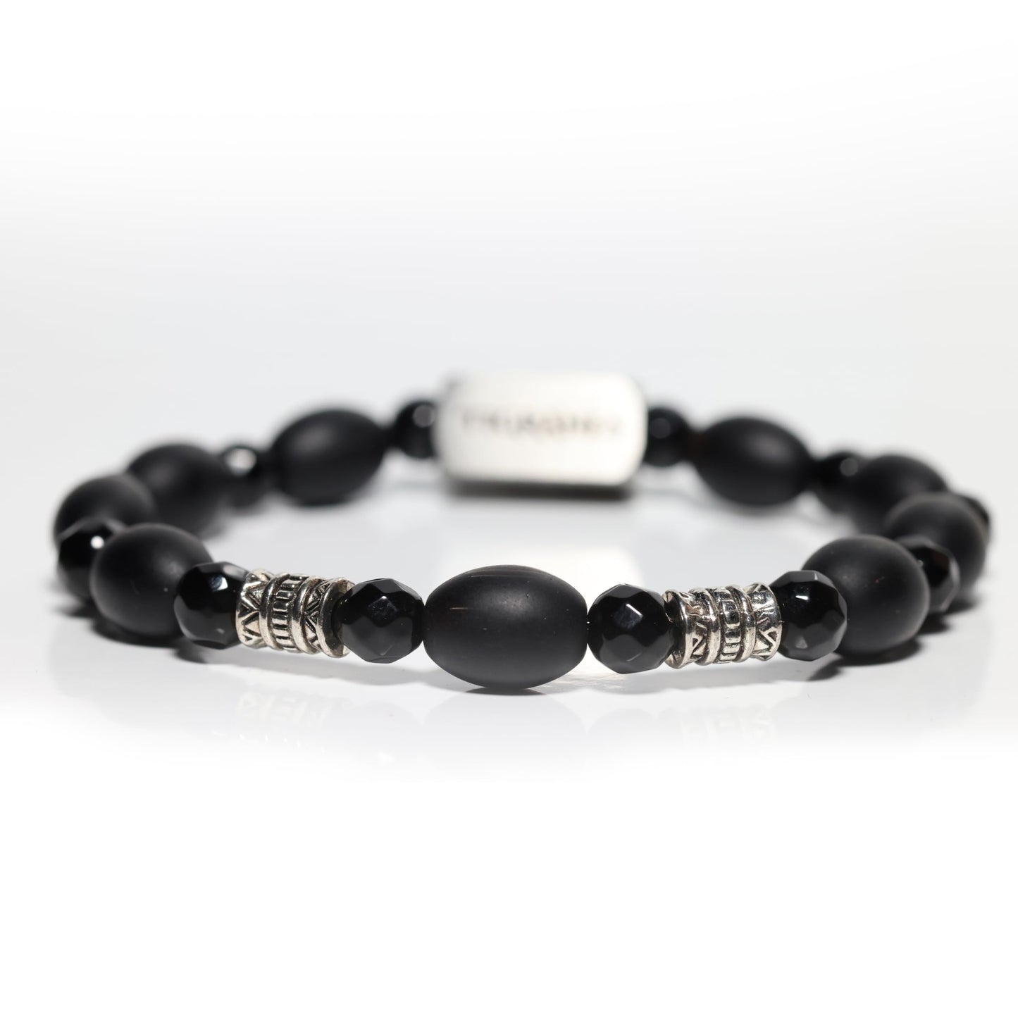 Matte Onyx Bracelet for Men – Premium Handmade Natural Stone Jewelry, Luxury Black Beaded Bracelet, Elegant Gift for Him by Tigranes (Matte Onyx)