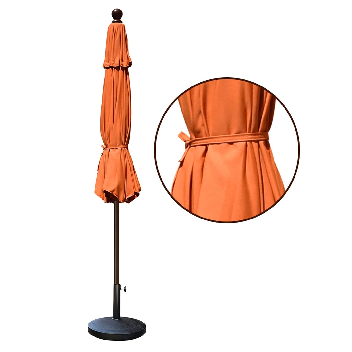 EliteShade USA 10-Year-Non-Fading 9Ft Market Patio Umbrella, UPF 50+ UV Protection Performance Sun Umbrella, Heavy Duty Commercial Grade Outdoor Table Umbrella with Crank & Tilt, Windproof Vented Top for Garden, Pool, Deck and Outdoor Playsets, Rust