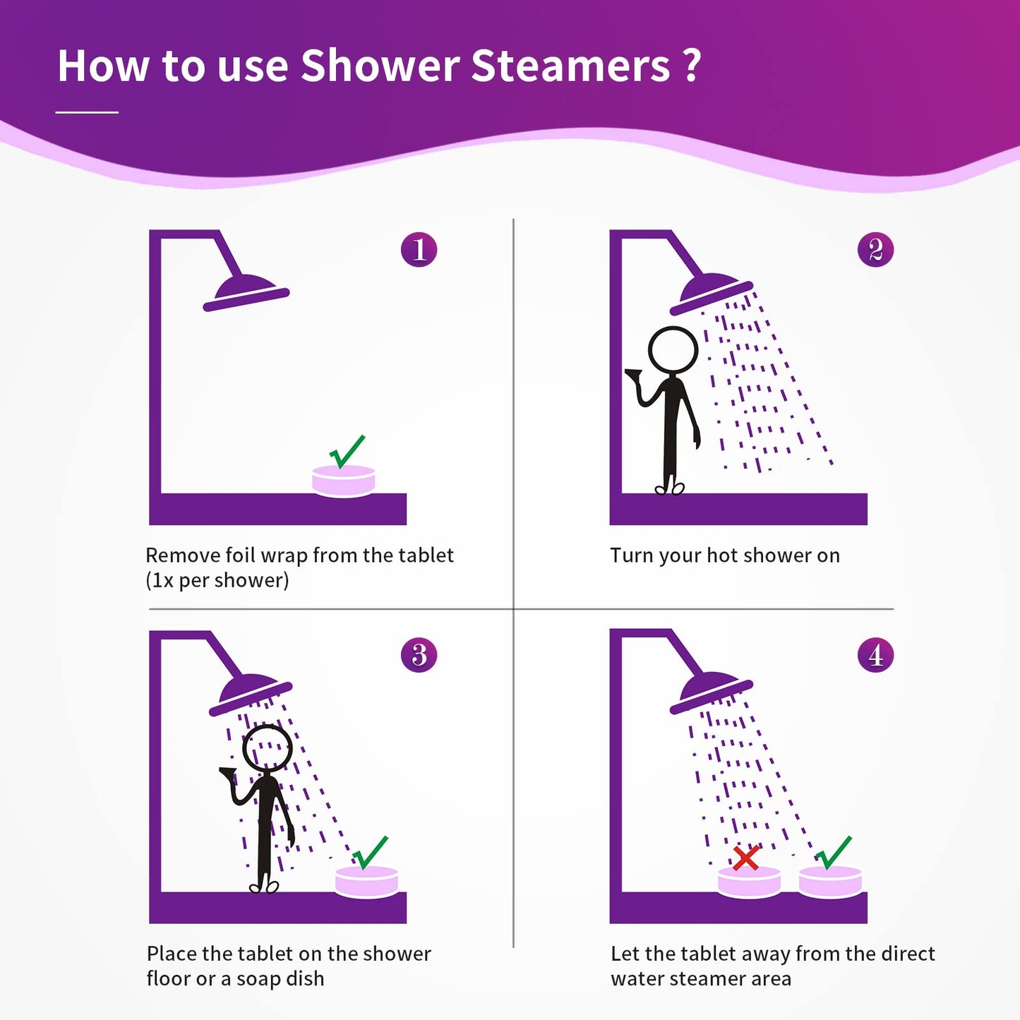 40 PCS Shower Steamers Aromatherapy for Women or Men, 10 Scent Shower Bomb Organic with Natural Essential Oil Relaxation, Self Care Valentine's Day Gifts Birthday Gifts for Her Him Adults