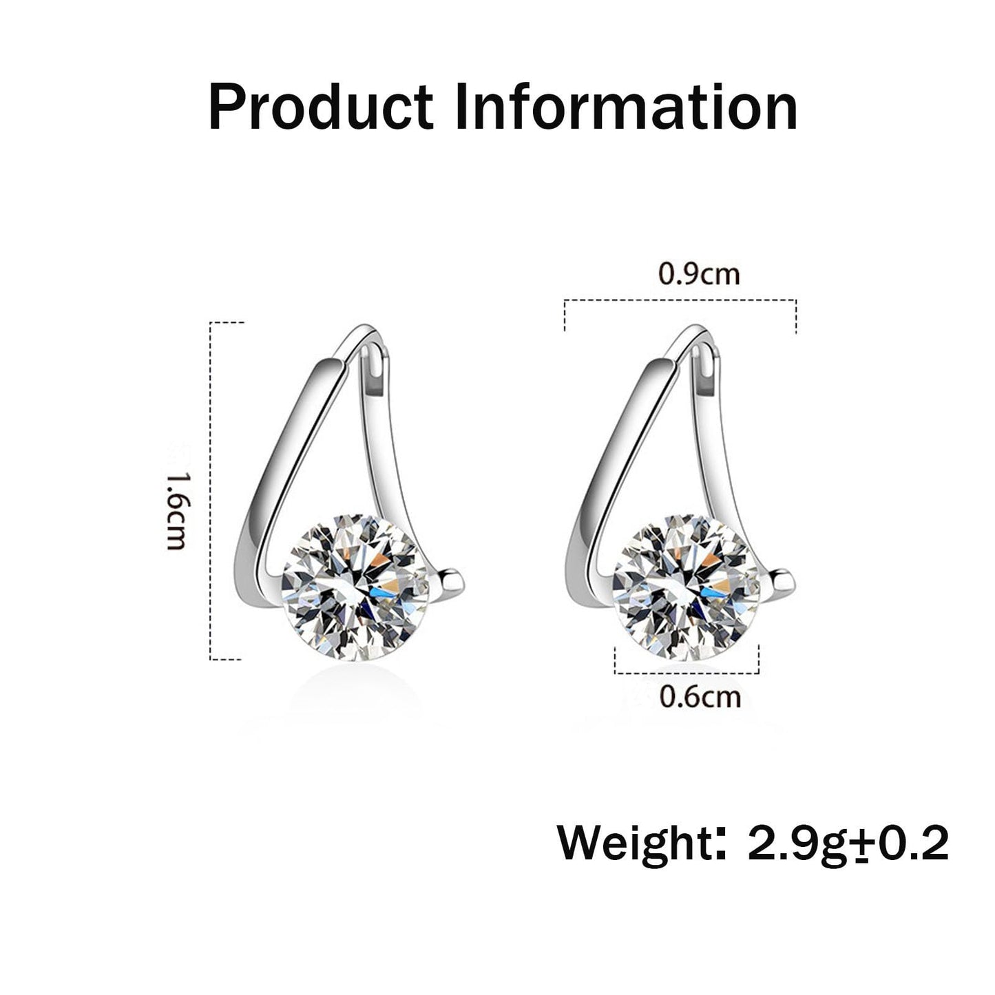 Angyape Copper Earrings, Halolux Lymphatic Germanium Earrings with CZ Zirconia, Hypoallergenic Earrings for Women, Gift for Any Occasion