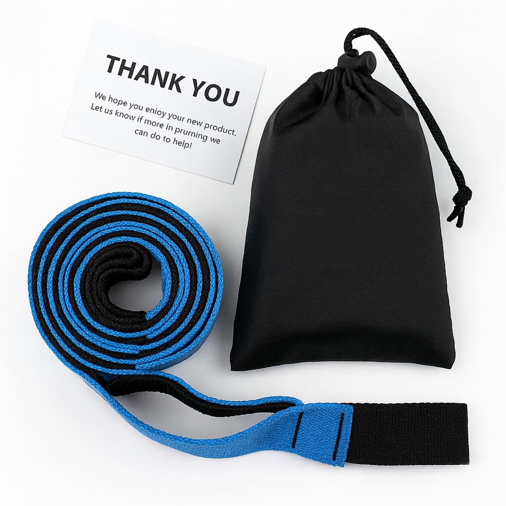 Yoga Stretch Strap with 10 Loops β Non-Elastic Stretching Strap for Flexibility, Physical Therapy, Pilates, and Home Workouts