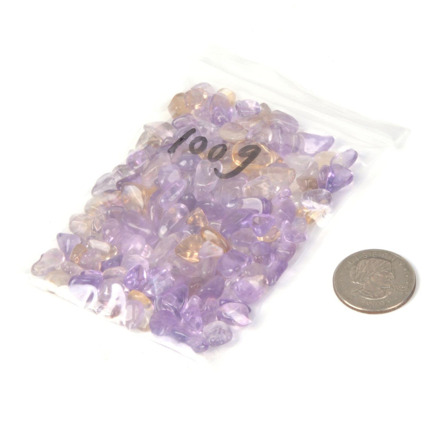 Natural Ametrine Polished Chips Crushed Tumbled Stone Crystal Healing Embellishments 100 grams