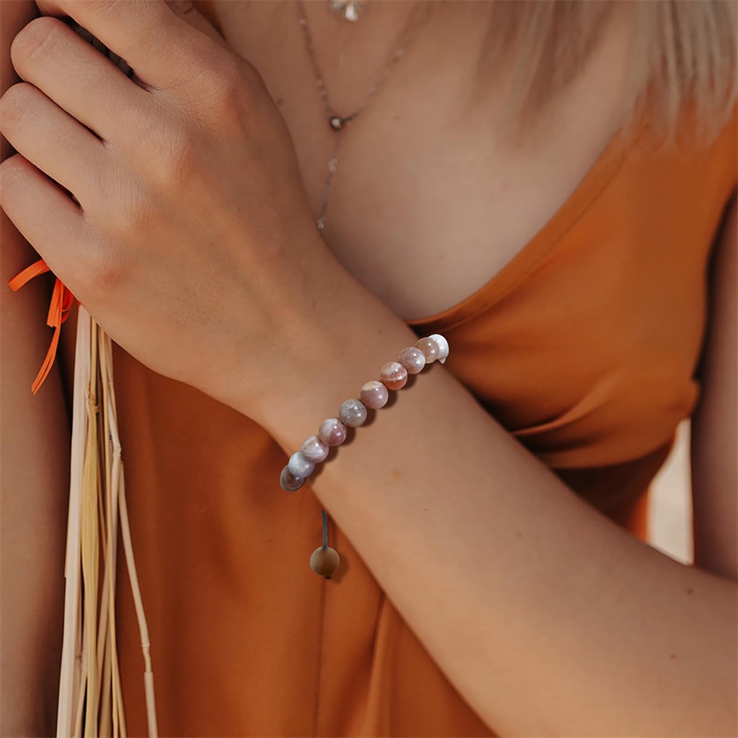 Tiger Eye Bracelet for Men Women 8mm Natural Stone Beaded Bracelet Handmade Adjustable Tiger Eye Crystal Bracelet Tiger Eye Jewelry for Women