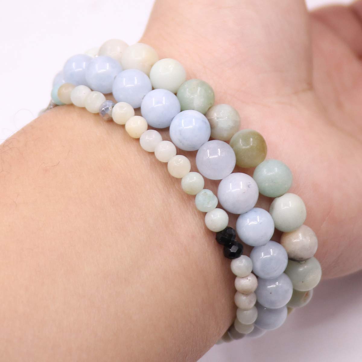 UEUC Tree of Life Yoga Healing Stone Bracelets,Multilayer Lotus Chakra Stone Reiki Bracelet Sets,Anxiety Crystal Natural Stone,for Women Stress Relief