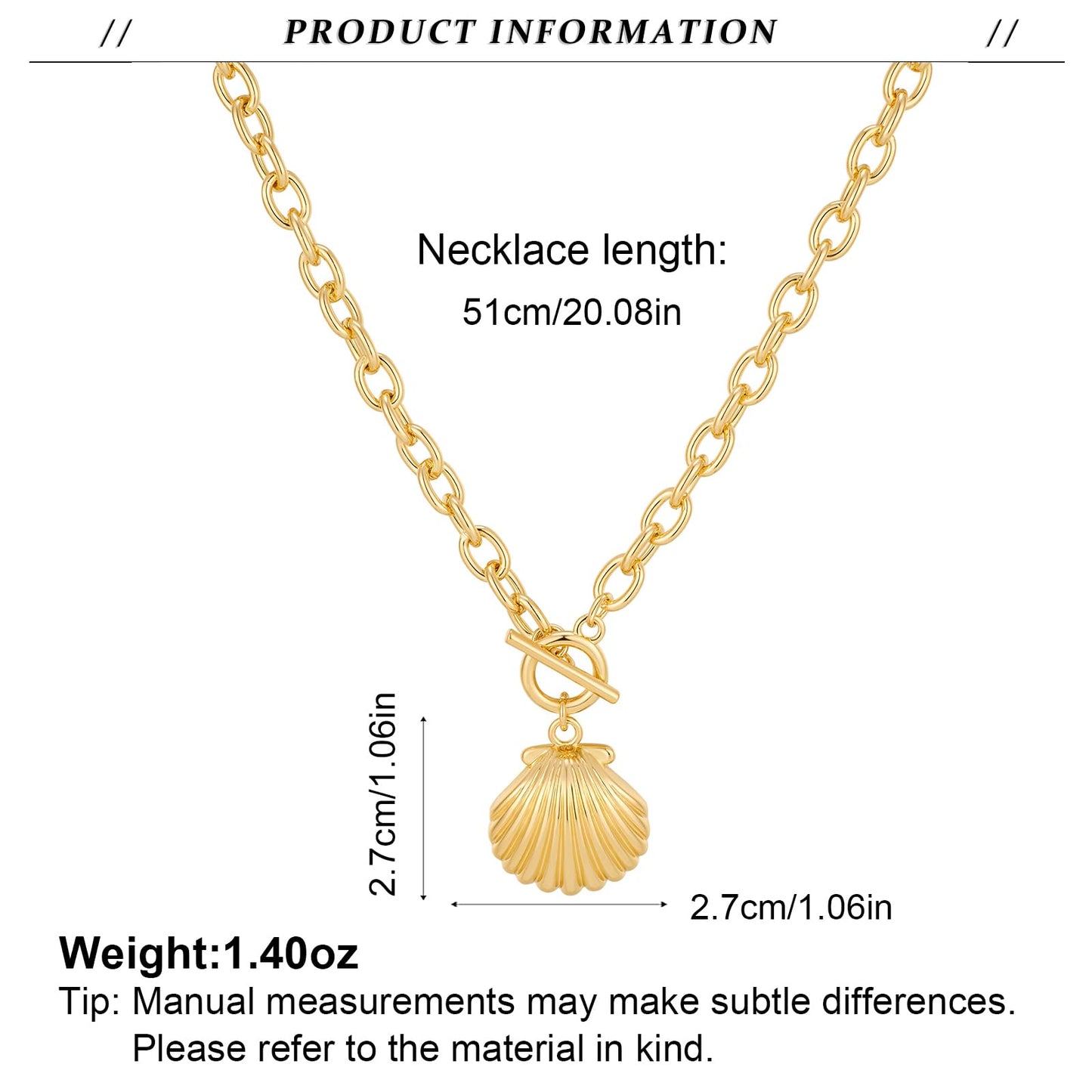 NEPULOY Beach Gold Shell Necklaces - Seashells Necklace for Women, Fashion Ocean Beach Jewelry for Women Gifts