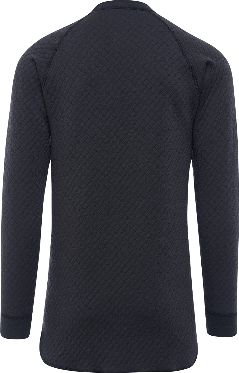 Thermowave 3in1 Merino Wool Base Layer Mens - Thermal Shirts for Men - Merino Wool Underwear Mens Long Sleeve 330 GSM Quick Dry Extra Warm, Anthracite