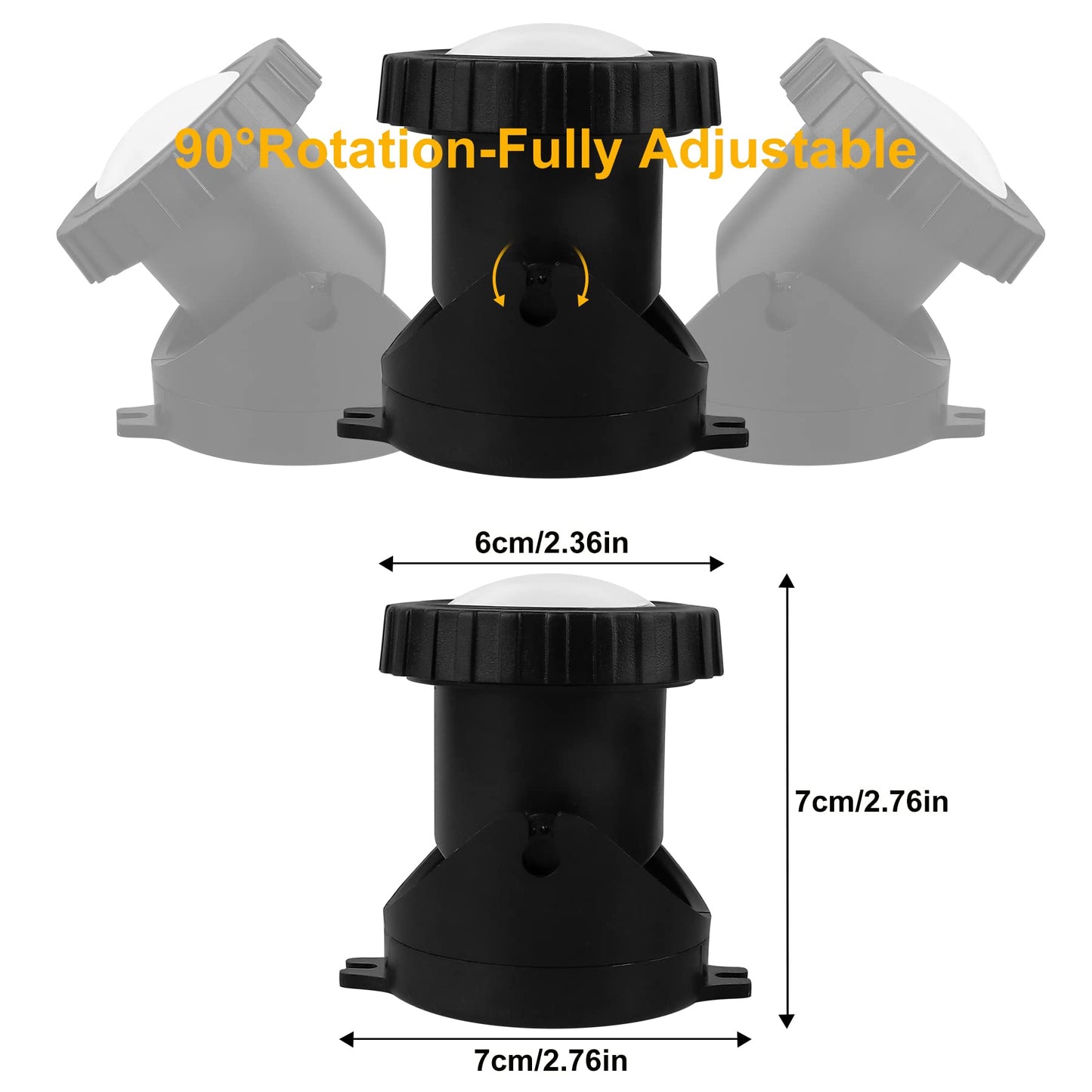 CREPOW RGB Pond Lights with Timer, Super Bright LED Underwater Submersible Colorful Landscape Spotlights, Remote Control IP68 Waterproof Fountain Light for Fish Aquarium Tank Garden Yard (Set of 5)