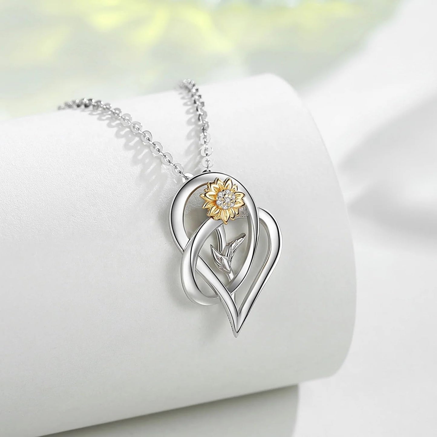CCJM Sunflower Necklace for Women,Mothers Day Anniversary Birthday Christmas Gifts,You Are My Sunshine Sunflower Necklace Gift for Mom Wife Girlfriend Sister Daughter Granddaughter