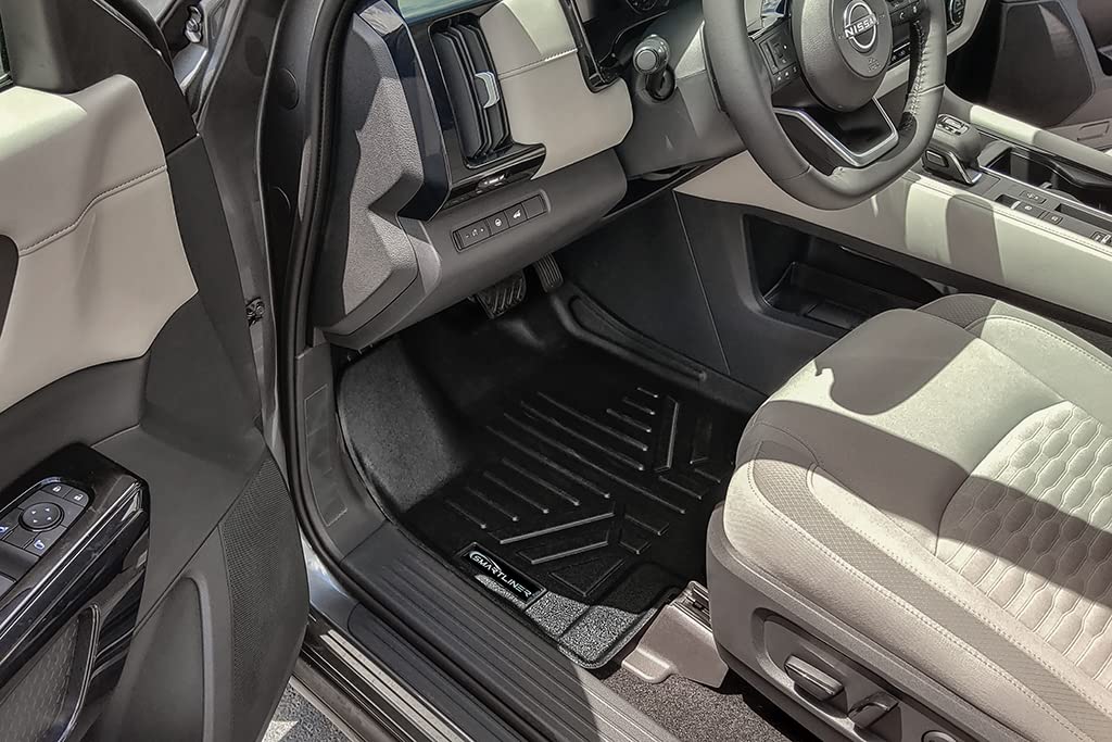 SMARTLINER Custom Fit Floor Mats 3 Rows and Cargo Liner Behind 3rd Row Set Compatible with 2022-2025 Infiniti QX60