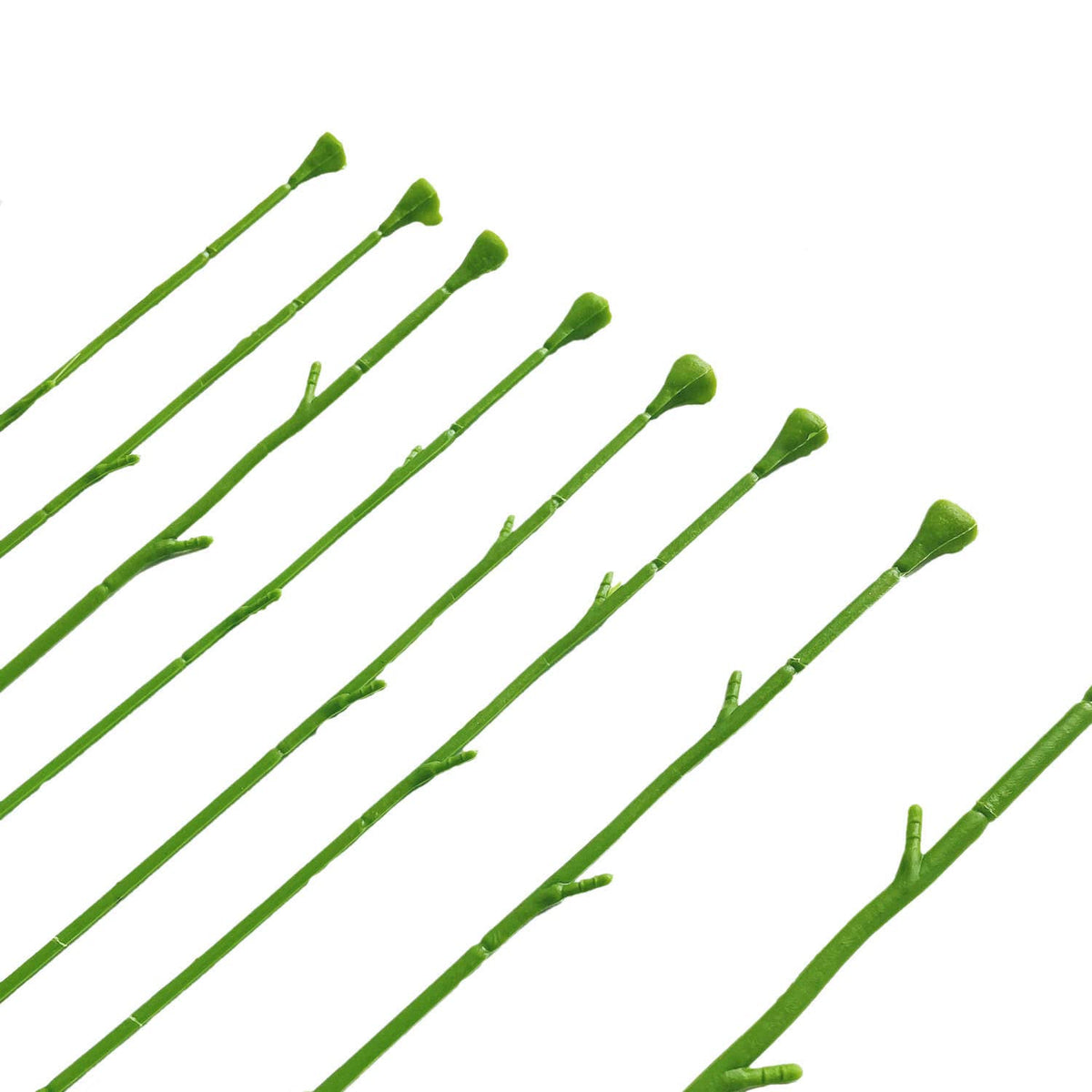Yesok 100Pcs Floral Wire Stem Plastic Artificial Flower Floral Green Stem Wire DIY Craft Bouquet Making Floral Arrangement Tools