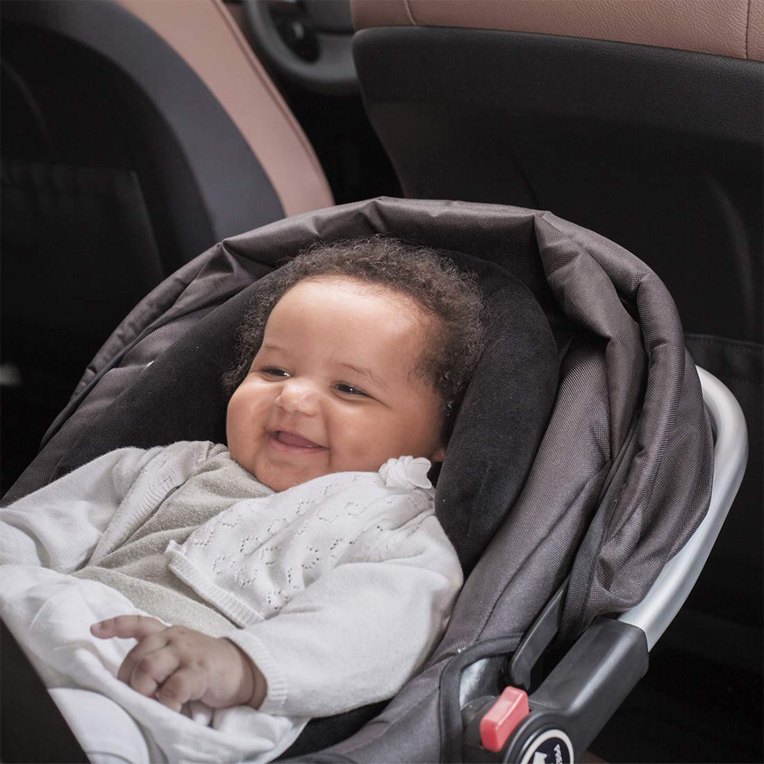 COOLBEBE Upgraded 3-in-1 Babybody Support for Newborn Infant Toddler - Extra Soft Car Seat Insert Cushion Pad, Perfect for Carseats, Strollers, Swings, Black