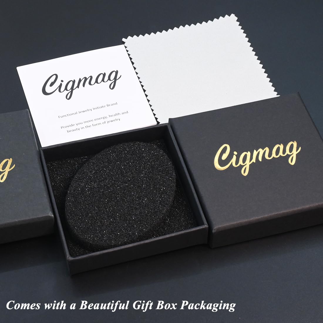 Cigmag 9X Magnetic Rings for Women, with Powerful Magnets, Adjustable Solid Pure Copper (Copper Plum & Love)