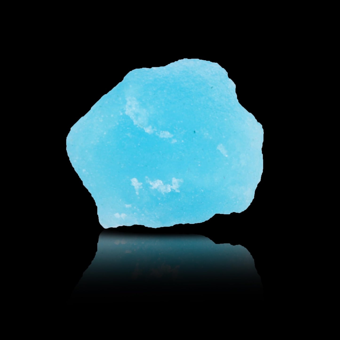 GEMHUB Sky Blue Aquamarine 43.00 Carat Healing Crystal, Natural Aquamarine Uncut Rough Loose Gemstone Necklace For Mens And Women