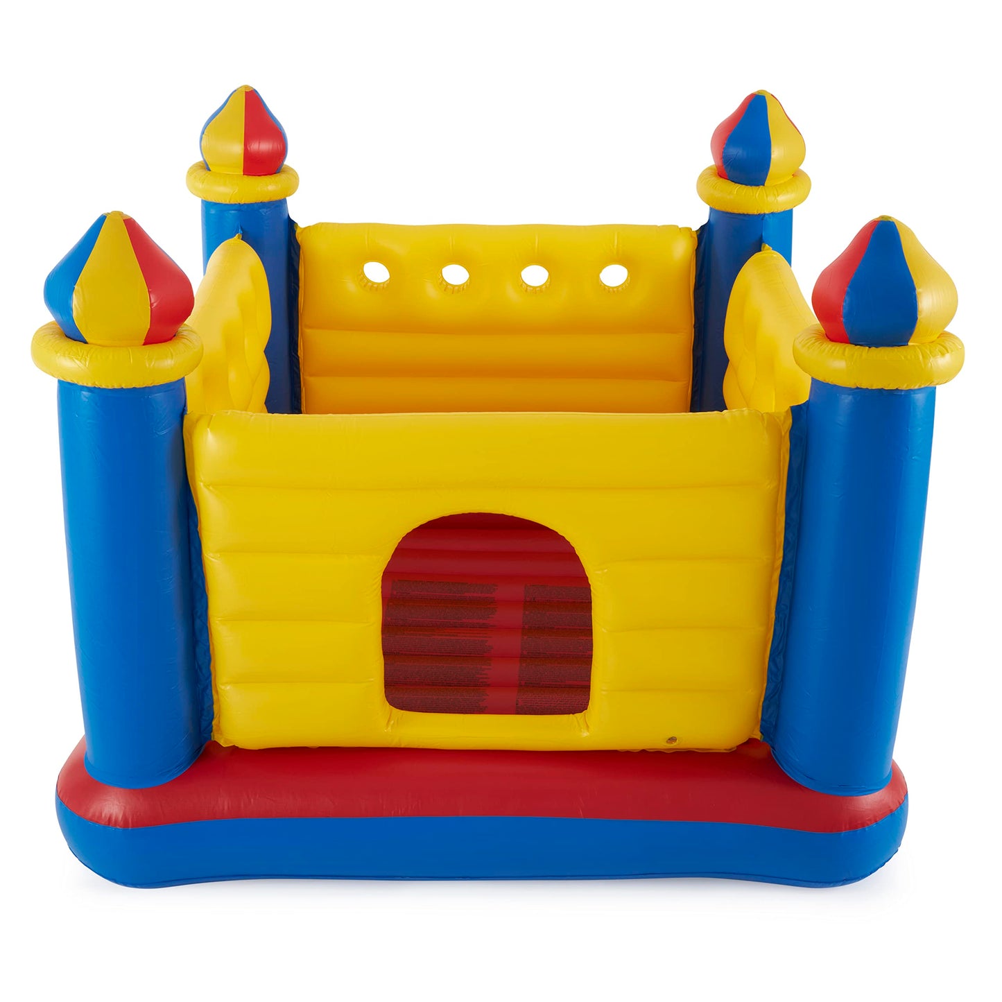 Intex Inflatable Colorful Jump-O-Lene Castle Bounce House, for 2 Kids Ages 3-6 - Large Blow-Up Indoor Outdoor Children's Bouncer Jumper Playhouse
