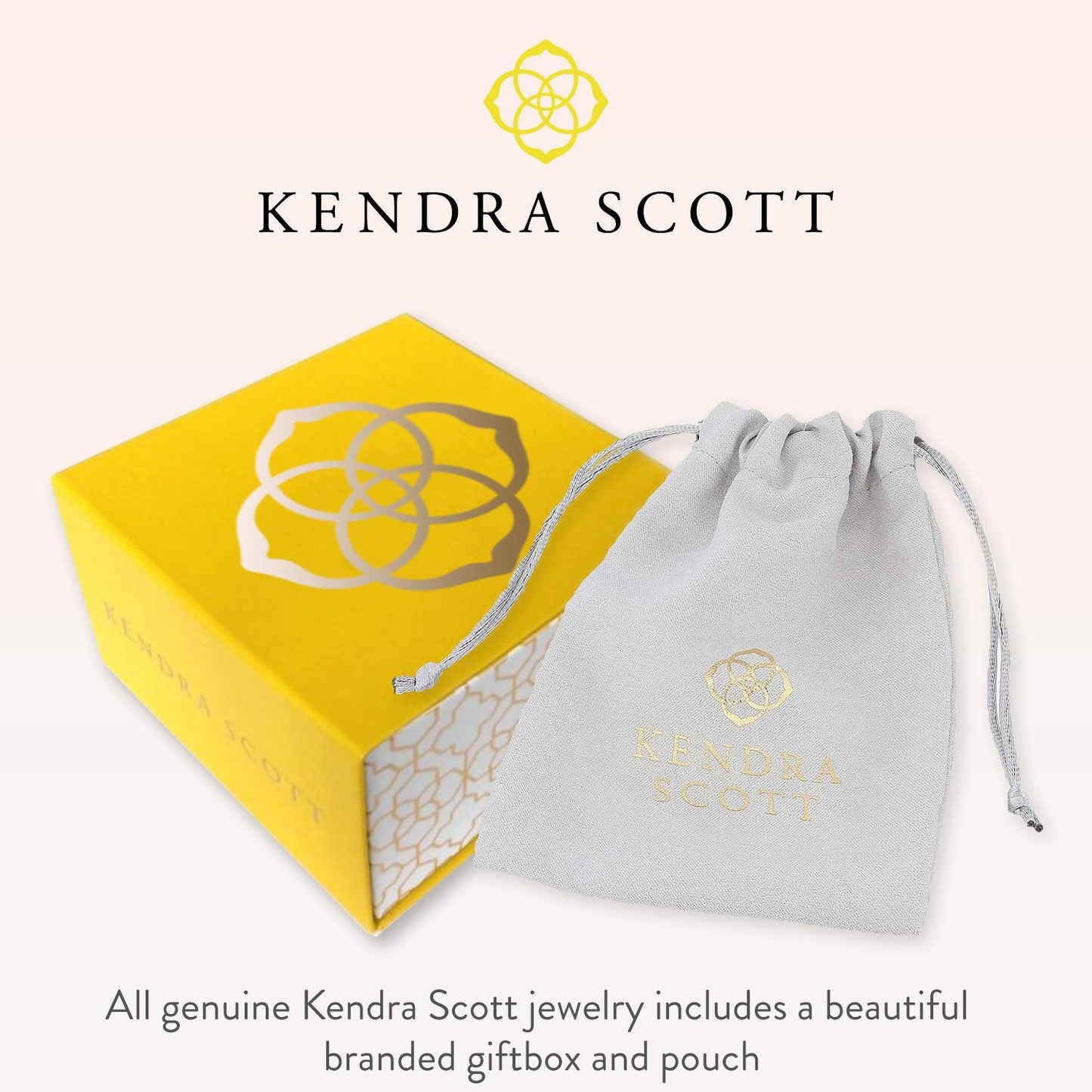 Kendra Scott Ari Heart Adjustable Length Pendant Necklace for Women, Fashion Jewelry, 14k Rose Gold-Plated, Pink Drusy
