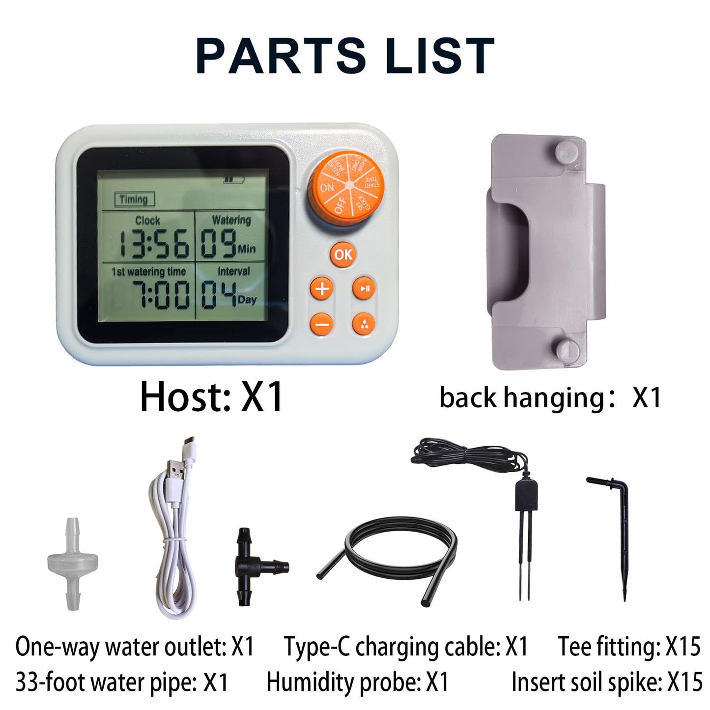 Drip Irrigation kit Indoor Plant Irrigation System Automatic Plant Waterer Plant Humidity Sensor Timer Water drip System kit to Growing Tent IKEA self Watering Automatic Mister kit Greenhouse(1 Sets)