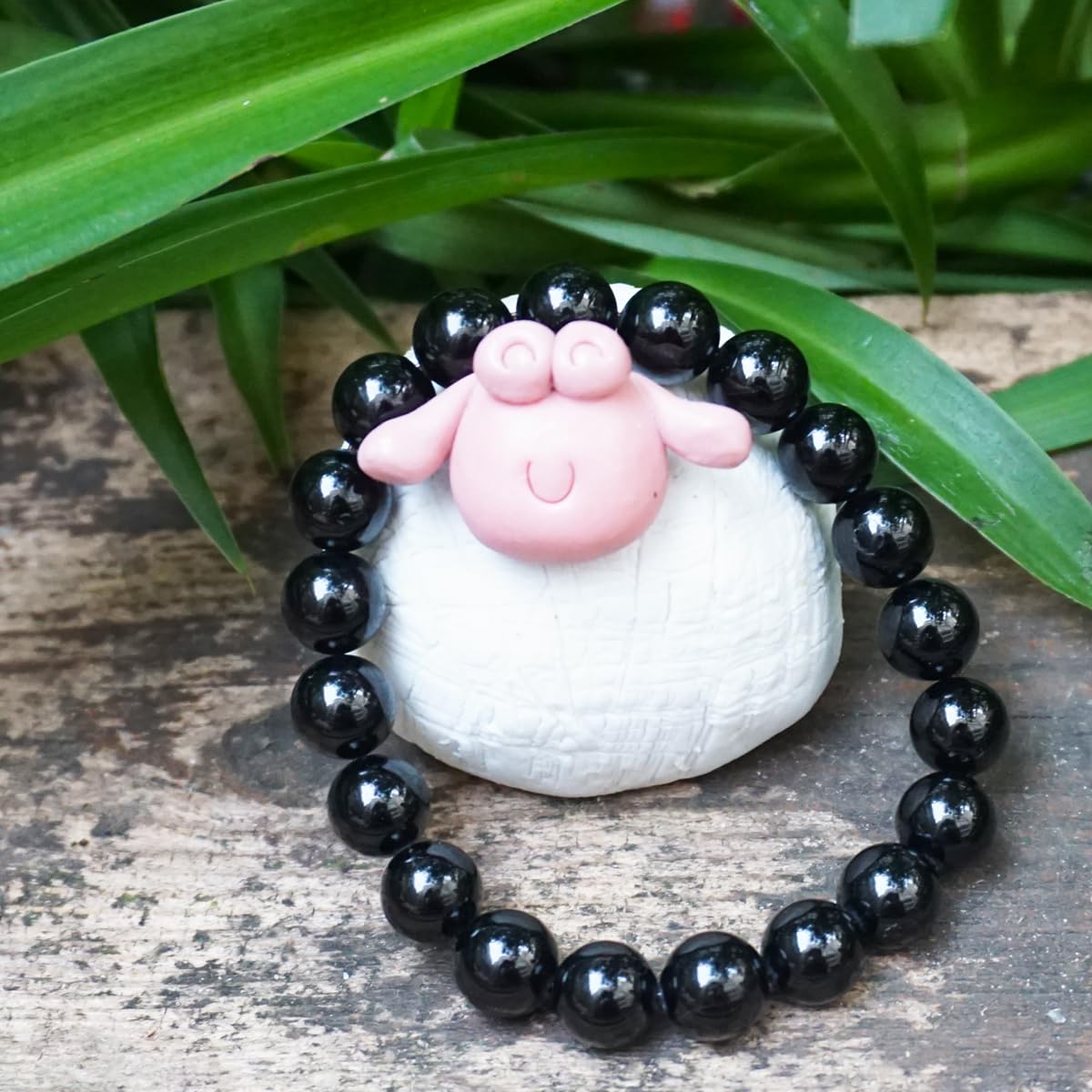 8MM Black Tourmaline Bracelet, 3A Grade Natural Chakra Crystal Jewelry | Birthstone of October, Fit 6.5" Wrist Size, Bring Luck, Peace & Love, Feng Shui Gift for Friends Familys