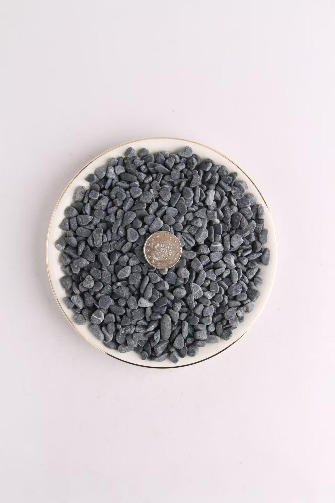 ScapeStone Decorative Polished Pebbles, 1/5 Inch Natural River Rocks, Grey Stone, Pebble Shape, for Succulent, Cactus, Aquariums, Terrarium