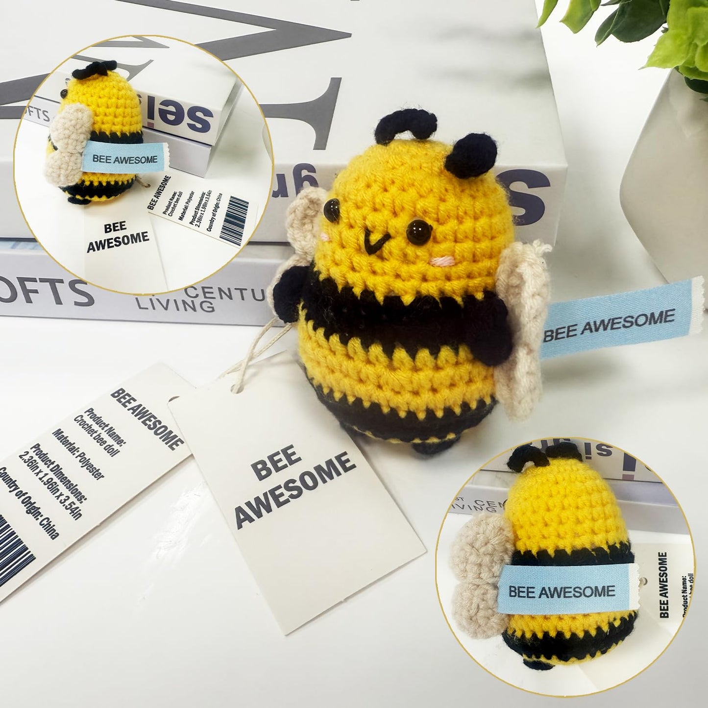 Positive Bee Mothers Day Birthday Gifts for Women Men Him Her, Teacher Appreciation Gifts Nurses Week, Graduation Gift 2026 for Teens Girl Boy, Funny Gift for Mom, Dad, Husband, Wife, Family