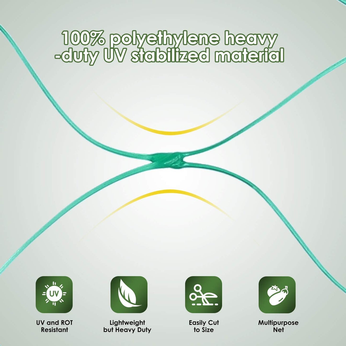 Ruolan Bird Netting for Garden Protect Vegetable Plants and Fruit Trees13X20Ft,Plastic Trellis Netting for Birds, Deer,Squirrels and Other Animals
