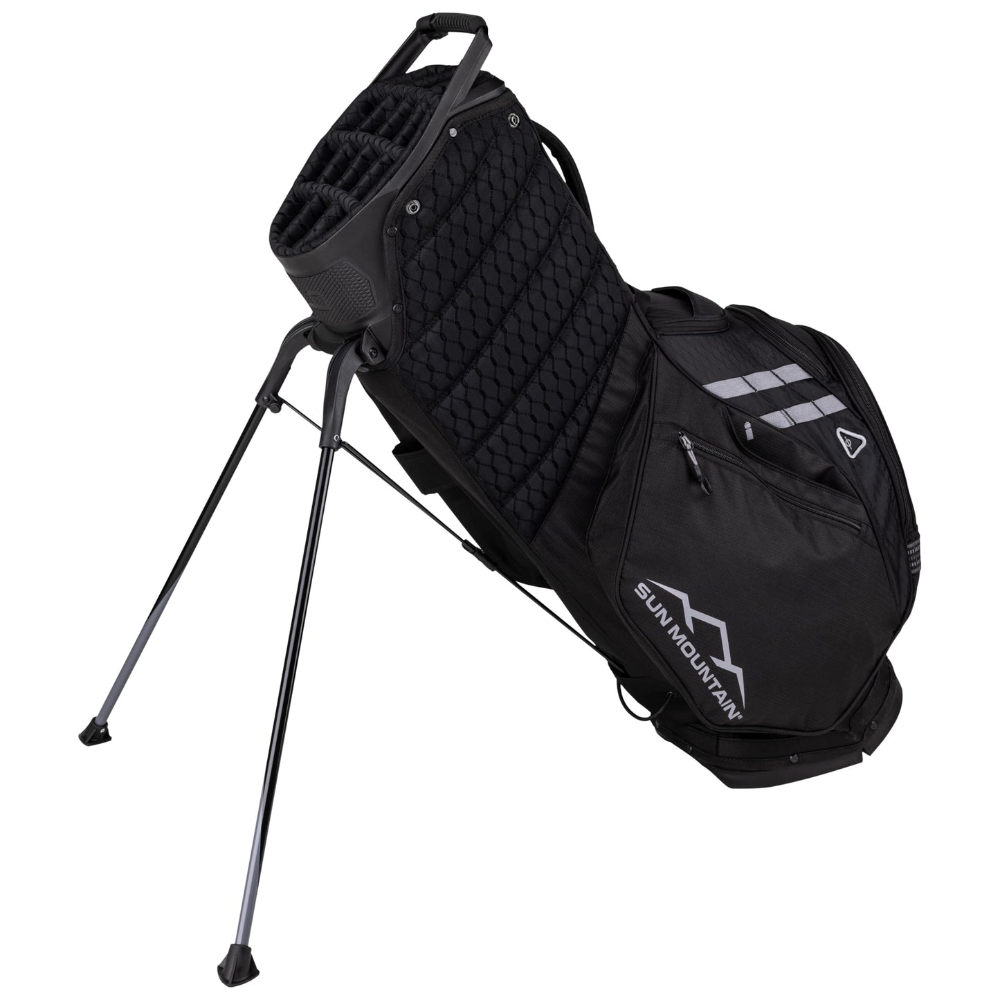 Sun Mountain Men's Eclipse 4.5 LS Lightweight VLO Stand Golf Bag 14-Way Top - 8 Pockets, X Fit Dual Strap System, Push & Electric Cart Compatible Compression Base, 2025 Model - Black