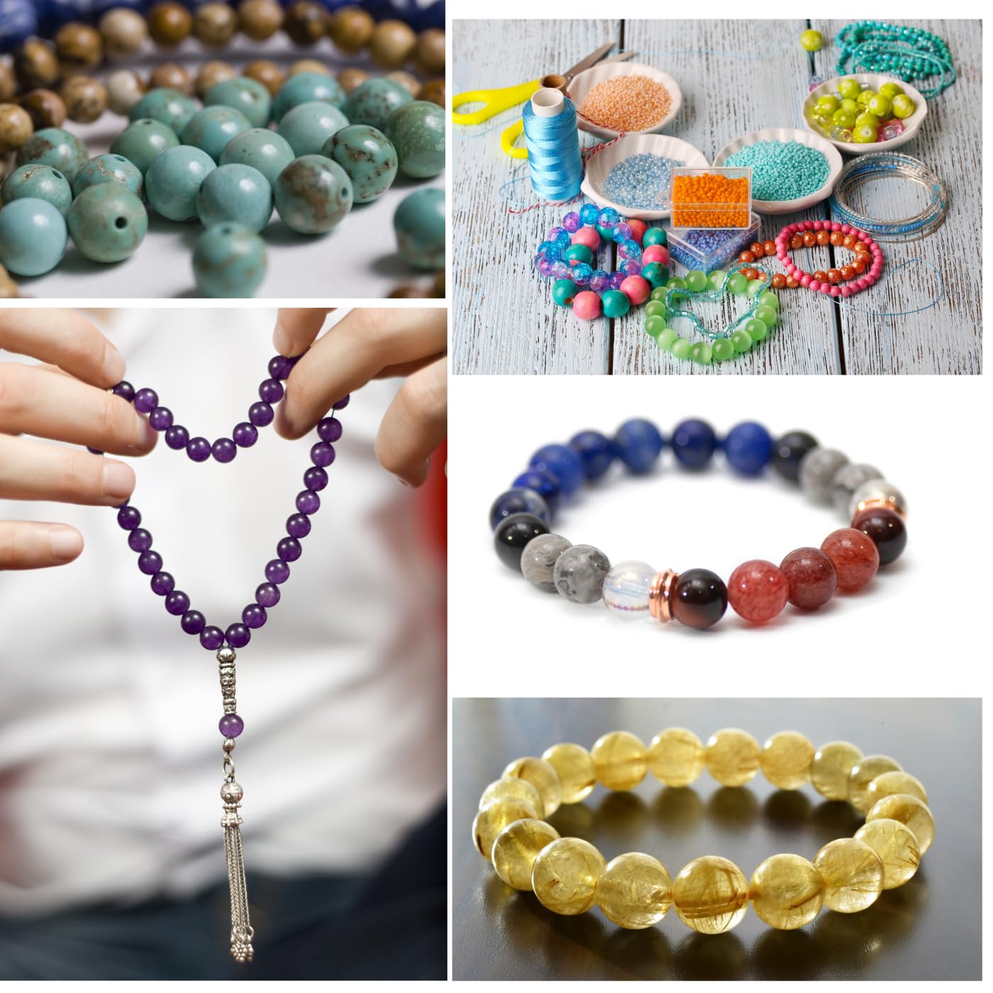 XIANNVXI 7 Chakras Beads 8mm Multicolor Crystal Beads 105PCS Natural Stone Beads Round Loose Gemstone Beads for Bracelet Stone Beads for Jewelry Making