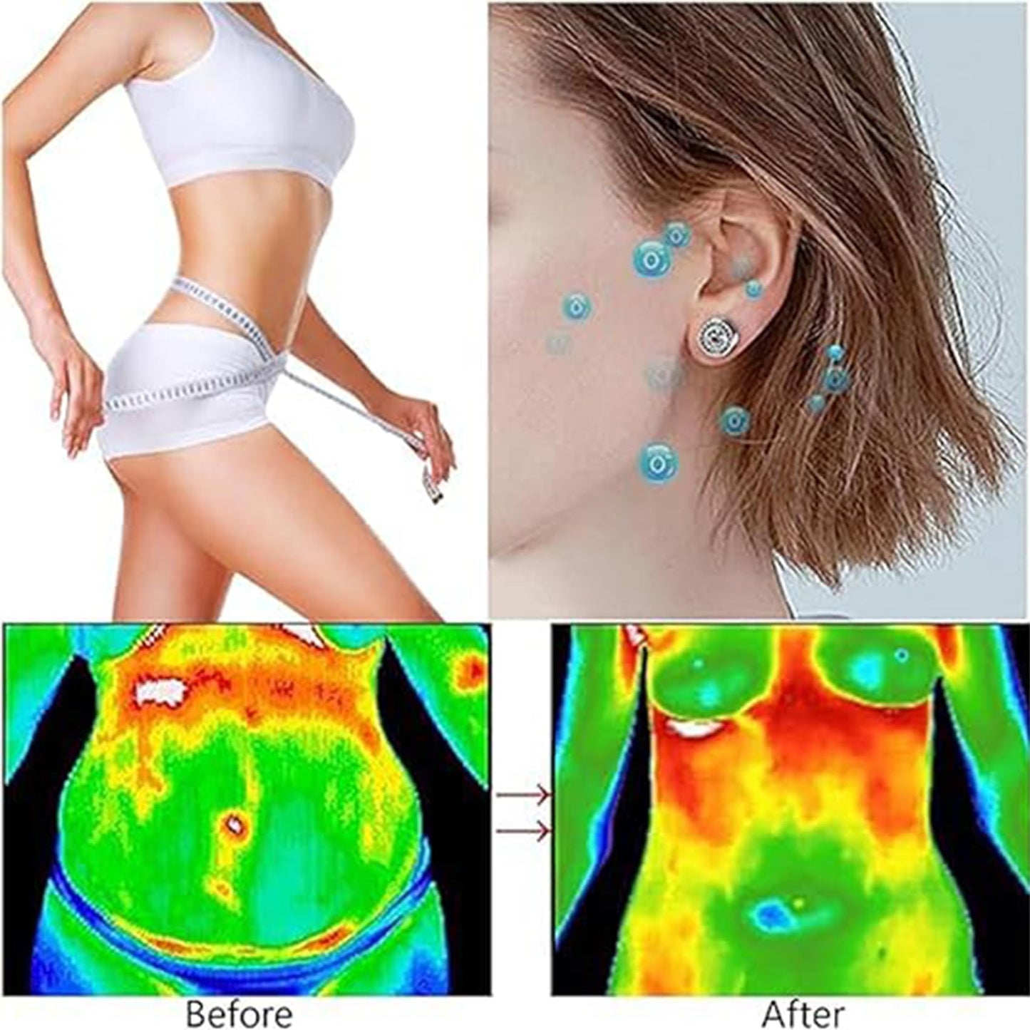 Lymphvity Germanium Earrings for Women Lymphatic Drainage Earrings Lymphatic Therapy Earring Lymph Detox Earring Sparkly CZ Stud (Silver)