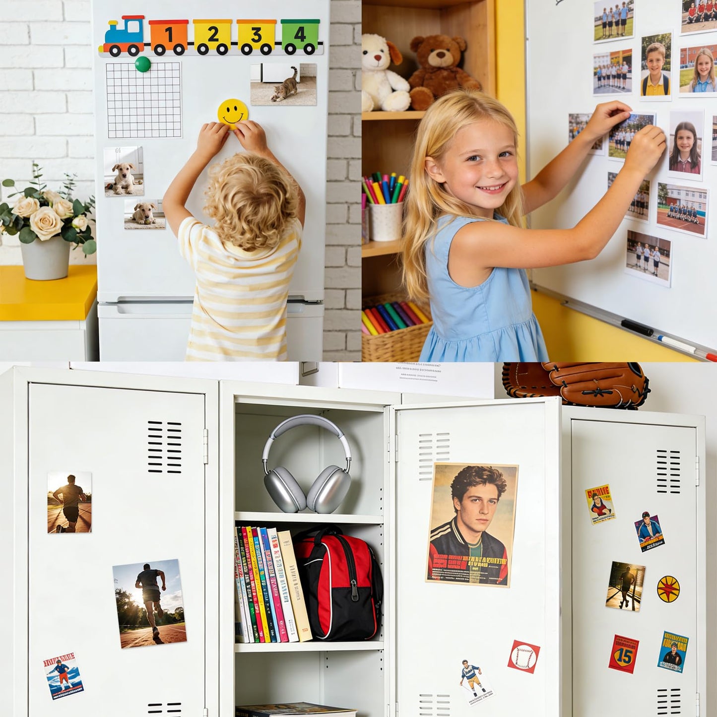 Printable Magnetic Sheets for Inkjet Printer,8.5" x 11"(Pack of 16),12 mil Thick Cuttable Flexible Non-Adhesive Backing Magnetic Printer Paper for DIY Crafts,Photos and Stickers
